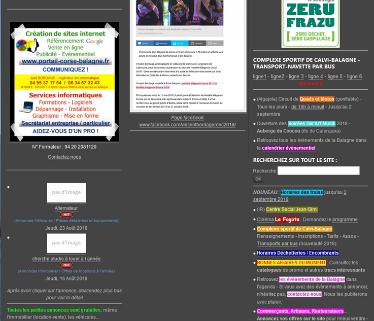 Ancien site Portail-Corse-Balagne.fr